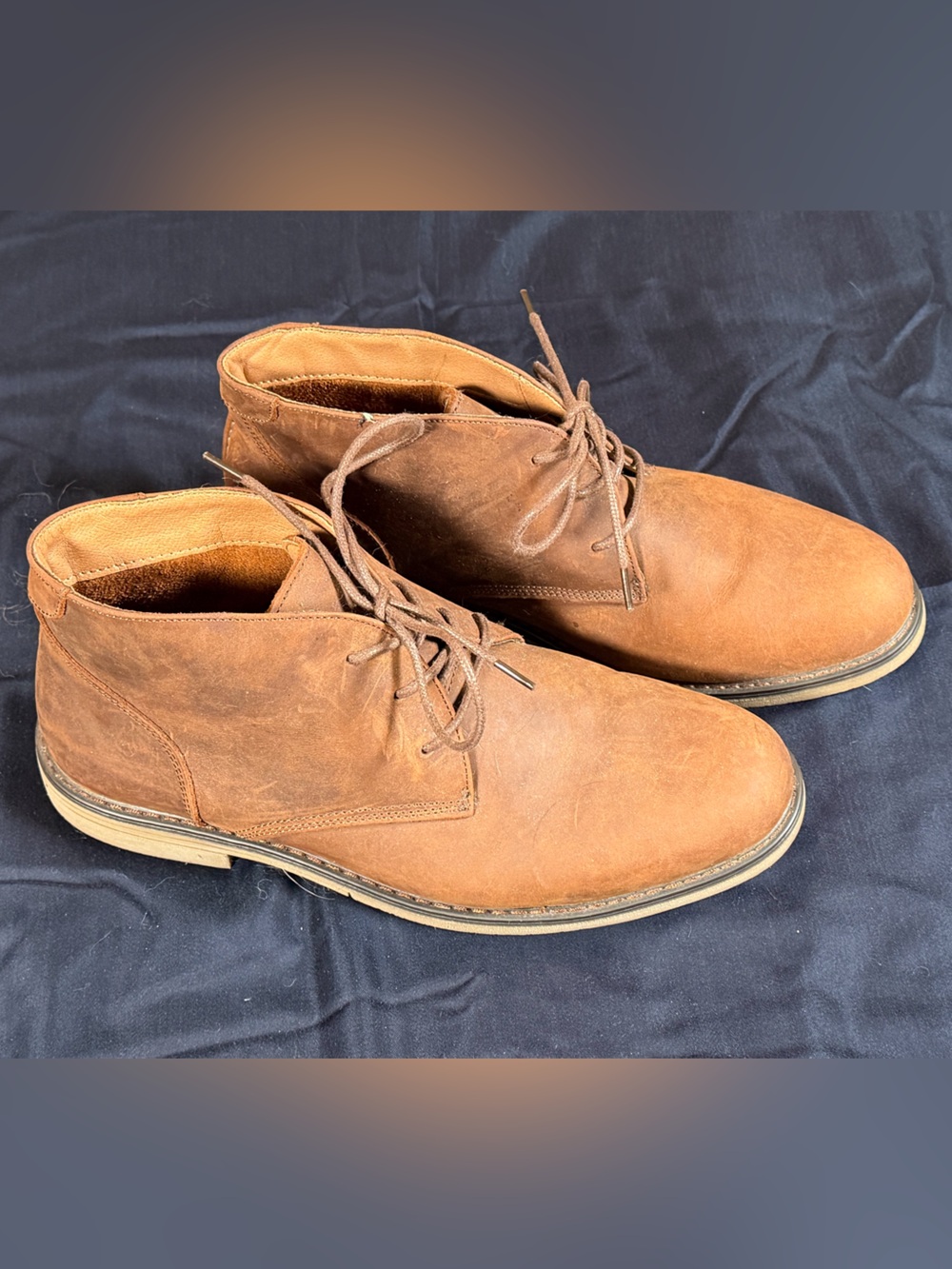 Men's Nunn Bush  Brown Chukka Boots - Classic Lace-Up Desert Boots size 12